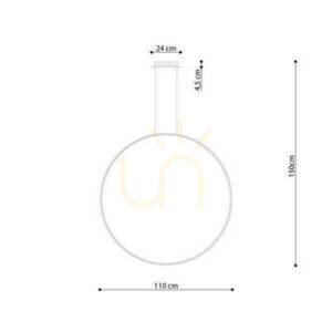 Lampa wisząca RIO 110 czarny LED 3000K  - THORO small 7