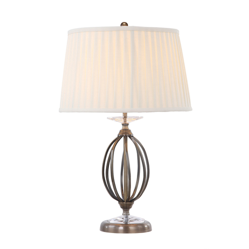 Sprawdź Lampa stołowa Aegean 1 – postarzany mosiądz Elstead