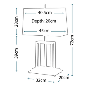 Lampa stołowa Atlas 1 Elstead small 6