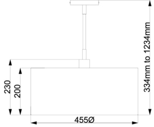 Lampa wisząca Balance 1 Light – Brązowy i polerowany mosiądz Elstead small 1