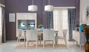 Lampa wisząca Balance 1 Light — biały i polerowany nikiel Elstead small 1