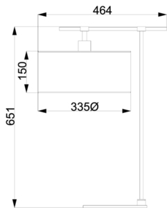 Lampa stołowa Balance 1 Light – brązowa i polerowany mosiądz Elstead small 1