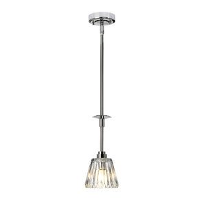 Lampa wisząca Agatha 1 - polerowany chrom Elstead small 0