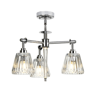 Lampa wisząca Agatha 3 - polerowany chrom Elstead small 0