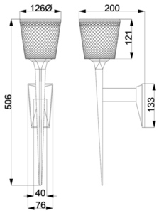 Verity 1 Light Kinkiet – Polerowane Złoto Elstead small 3