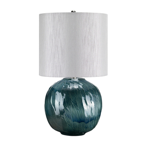 Niebieska kula świetlna 1 lampa stołowa Elstead small 1