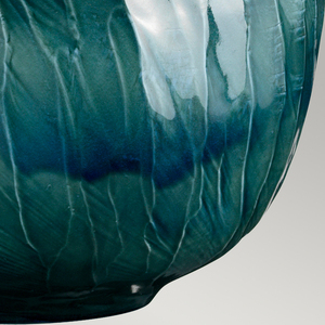 Niebieska kula świetlna 1 lampa stołowa Elstead small 4