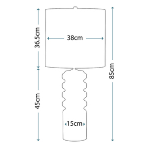 Lampa stołowa Contour 1 - limonkowa Elstead small 2
