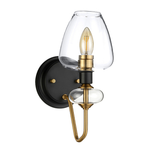 Lampa ścienna Armand 1 Light – postarzany mosiądz Elstead small 1