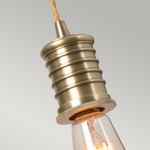 Kinkiet Douille 1 Light - postarzany mosiądz Elstead small 3