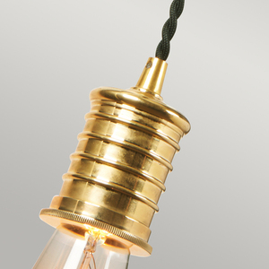 Douille 1 Light Kinkiet - Czarny/Polerowany Mosiądz Elstead small 2