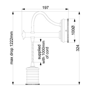 Kinkiet Douille 1 Light - polerowany nikiel Elstead small 3
