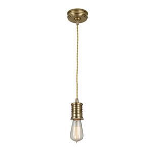Lampa wisząca Douille 1 - postarzany mosiądz Elstead small 0