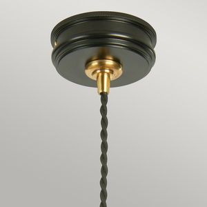 Lampa wisząca Douille 1 – czarny/polerowany mosiądz Elstead small 1