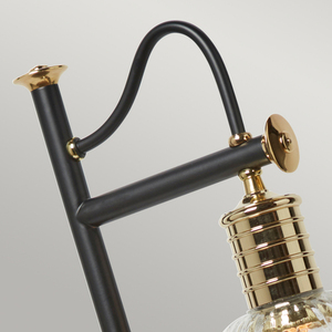 Lampa stołowa Douille 1 – czarny/polerowany mosiądz Elstead small 1