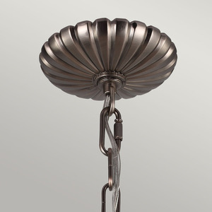 Żyrandol wiszący Adams 4 Light - Antyczny nikiel Elstead small 1