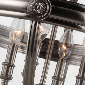 Żyrandol wiszący Adams 4 Light - Antyczny nikiel Elstead small 5