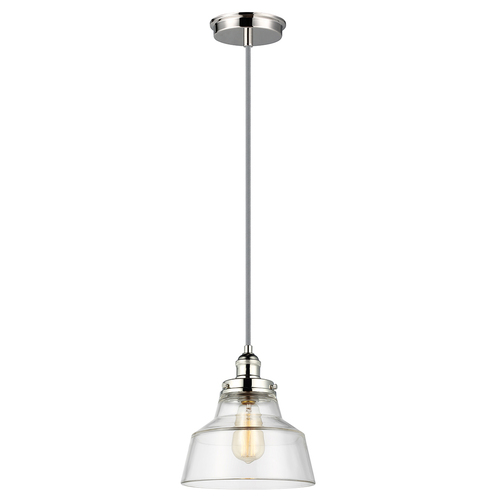 Sprawdź Lampa wisząca Baskin 1 - polerowany nikiel Elstead