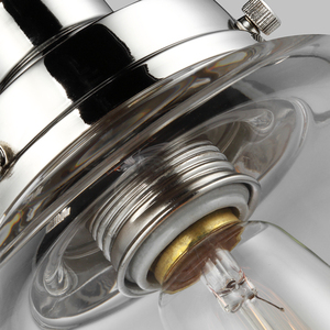 Lampa wisząca Baskin 1 - polerowany nikiel Elstead small 3