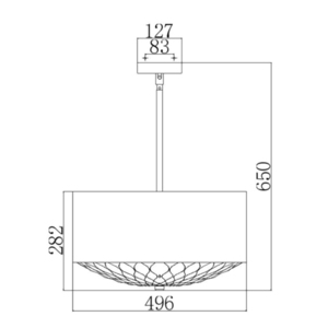 Lampa wisząca Botanic 4 Light Elstead small 1
