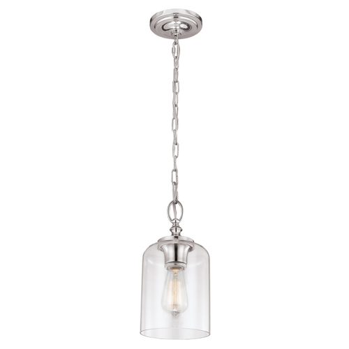 Sprawdź Lampa Wisząca Mała Hounslow 1 polerowany nikiel Elstead