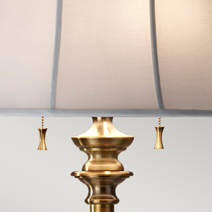 Lampa podłogowa do kabiny 2 – bali mosiądz Elstead small 4