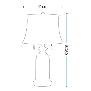 Lampa stołowa Stateroom 2 – antyczny nikiel Elstead small 1