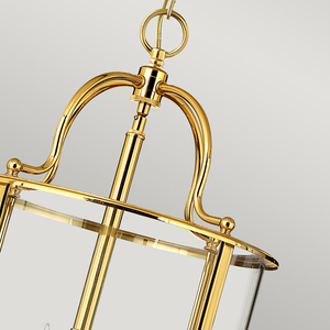 Lampa Wisząca Gentry 6 lekka duża - polerowany mosiądz Elstead small 2