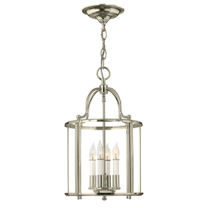 Średnia Lampa Wisząca Gentry 4 Light - polerowany nikiel Elstead small 0