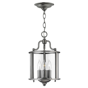 Lampa Wisząca Gentry 3 Light Mała - Pewter Elstead small 0