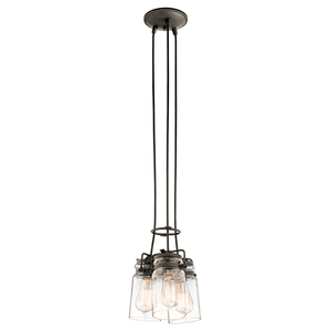 Lampa Wisząca Brinley 3 Light - Olde Bronze Elstead small 1