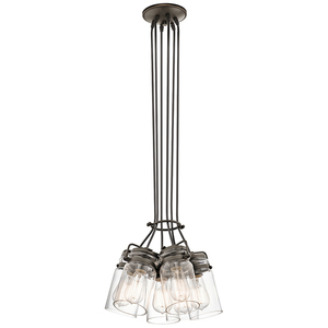 Lampa Wisząca Brinley 6 Light - Olde Bronze Elstead small 2