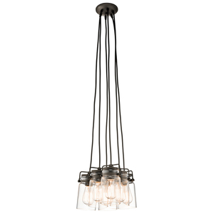 Lampa Wisząca Brinley 6 Light - Olde Bronze Elstead small 0