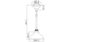 Lampa Wisząca Cobson 1 Light Mini - Naturalny Mosiądz Elstead small 2