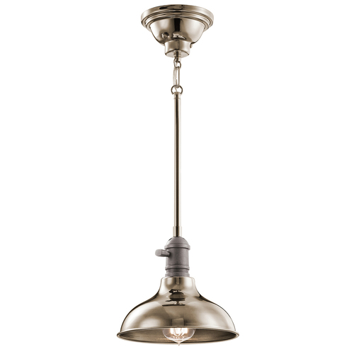 Sprawdź Lampa Wisząca Cobson 1 Light Mini – polerowany nikiel Elstead