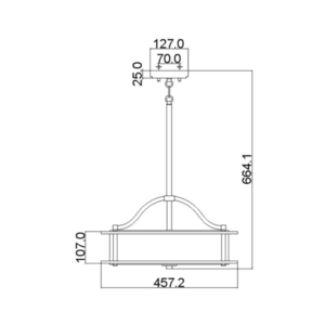 Lampa Wisząca/półwpuszczana Emory 3 — klasyczna cyna Elstead small 3