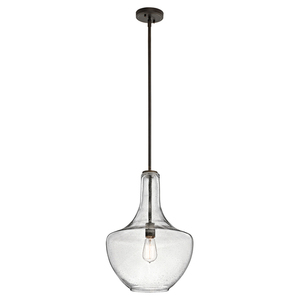 Lampa Wisząca Everly 1 Light Medium - Olde Bronze Elstead small 0