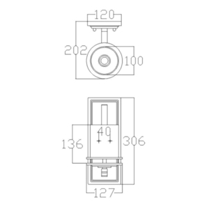 Lampa ścienna Hendrik 1 Light Elstead small 4