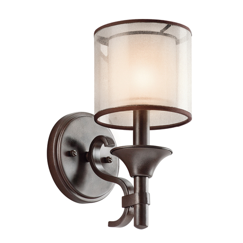 Sprawdź Lampa ścienna Lacey 1 Light — Mission Bronze Elstead