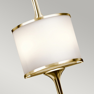 Lampa ścienna Mona 2 Light - polerowany mosiądz Elstead small 1
