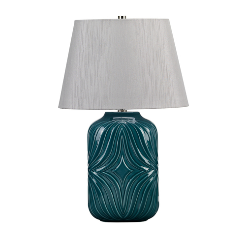 Sprawdź Lampa stołowa Muse 1 - turkusowa Elstead