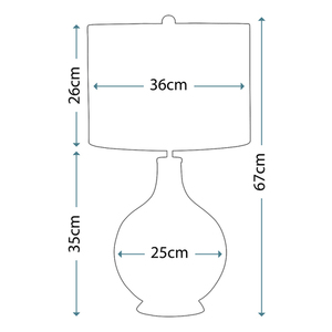 Lampa stołowa Orb 1 – przezroczysta Elstead small 2