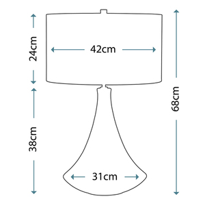Lampa stołowa Pinner 1 Elstead small 2