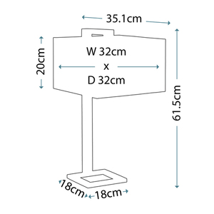 Lampa stołowa Plein 1 Elstead small 2