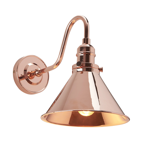 Sprawdź Lampa ścienna Provence 1 Light - polerowana miedź Elstead
