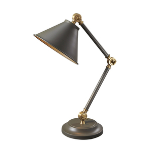 Provence Element 1 Light Mini lampa stołowa - ciemnoszary/postarzany mosiądz Elstead small 0