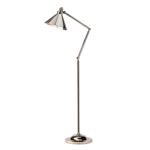 1 jasna lampa podłogowa Provence - polerowany nikiel Elstead small 0
