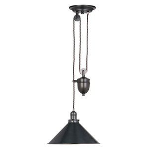 Lampa Wisząca Provence 1 Light Rise and Fall - stary brąz Elstead small 0