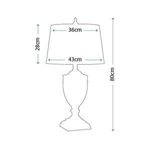 Lampa stołowa Dennison 1 – brąz Paladian Elstead small 4