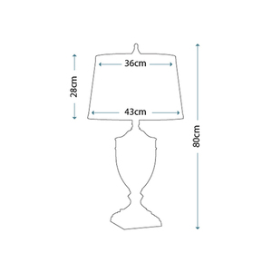Lampa stołowa Dennison 1 – polerowany nikiel Elstead small 1